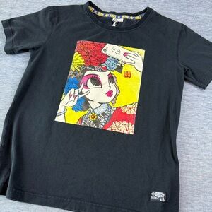 Plastered 8 Selfie Opera Black Graphic Artist‎ Tee RARE - Beijing Creative Brand